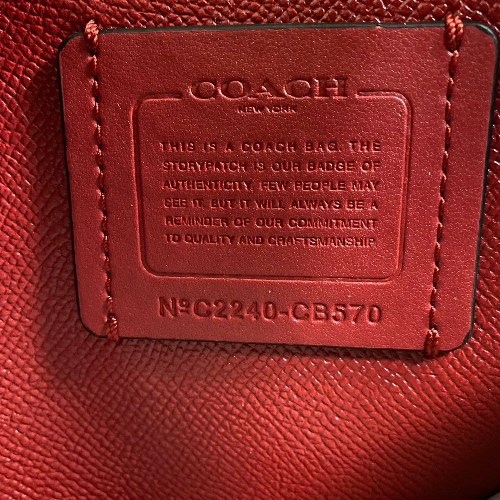 NWT💃Coach Mollie Tote 25 In Signature Jacquard With Stripes - Picture 12 of 13